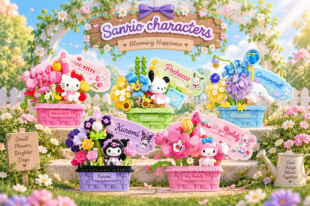 Sanrio Blooming Baskets Buildable Blind Box