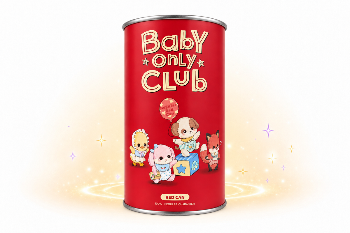 Bobo Nuts Baby Only Club Plush — Red Can