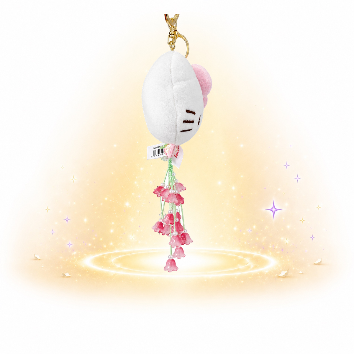 Hello Kitty Cherry Blossom Plush Keychain