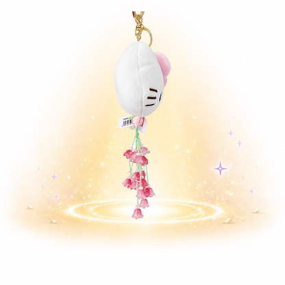 Hello Kitty Cherry Blossom Plush Keychain